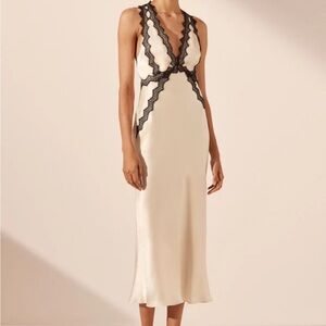 Camille Lace Crossback Midi Dress by Shona Joy